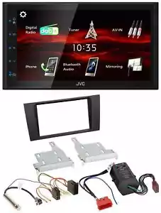 JVC USB Bluetooth MP3 DAB 2DIN Autoradio für Audi A4 B5 99-01 Symphony Bose Akti - Bild 1 von 9