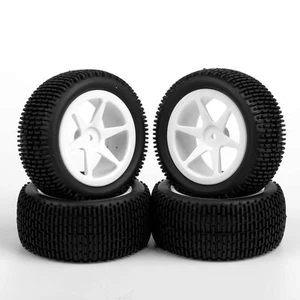 4x12 mm hexagonales para 1/10 todoterreno neumáticos de goma delanteros y traseros para coche buggy de radiocontrol - Imagen 1 de 7