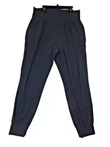 Athleta Salutation Jogger Pants Women's Navy Pull On Elastic Waistband Sz Large - Picture 1 of 7