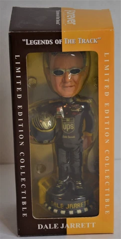 Official NASCAR Dale Jarrett Limited Edition Collectible Bobble Head NIB Cover