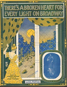 There's A Broken Heart For Every Light On Broadway - Partitura - 1915 - Imagen 1 de 1
