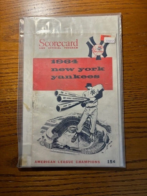 New York Yankees 1964 Program/Scorecard 30 Pages Vintage - Image 1 of 1