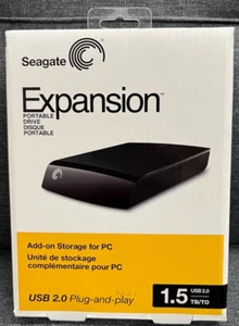 Seagate Expansion 1.5TB Portable Drive USB 2.0 #STAX1500100 Brand-New - Picture 1 of 6