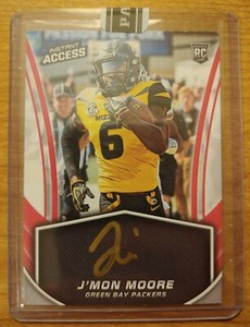 J'MON MOORE RC AUTO SP 2017 Panini Instant Access ROOKIE Autograph /25 Gold Ink