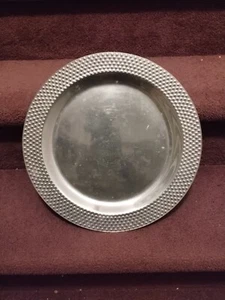 Vintage Zinn Ladeschale, 12,25" - Bild 1 von 7