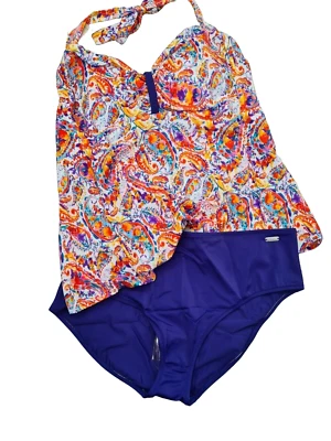 Venice Beach Tankini 2-teilig Gr. 42 bis 46 Cup C gemustert NEU (5 612) - Bild 1 von 4