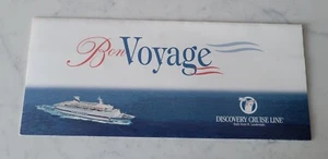 Vintage DISCOVERY CRUISE LINE Bon Voyage Ticket Holder Ft Lauderdale Florida - Picture 1 of 3