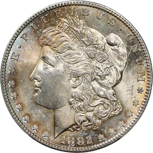 1882-S Morgan Silber Dollar PCGS MS-64 - Bild 1 von 3