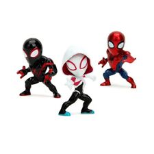 Jada Marvel Nano Metalfigs Ghost-Spider, Miles Morales & Spider-Man 1.5" Figures