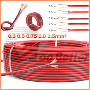 Cavo 2 Core Multi Nucleo PVC Cavo Flessibile Filo Rame 0,3 0,5 0,75 1,0 1,5² - Foto 1 di 13