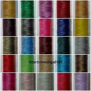 FILO DA CUCIRE IN POLI COTONE DI ALTA QUALITÀ, BOBINA 75s, 300MTR, ART 04054 - Foto 1 di 37