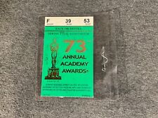 Academy Awards 73rd Annual 2001 Ticket Stub Back Orchestra Shrine Los Angeles CA