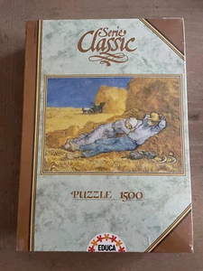 Vincent Van Gogh Rest From Work La Sieste Educa 1500 Pc Puzzle #7866 New Sealed - Picture 1 of 5