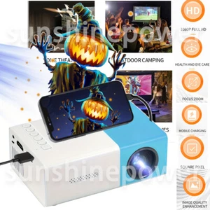 Mini Portable 3D Multimedia Projector Full HD 1080P Home Cinema Movie Theater - Picture 1 of 22
