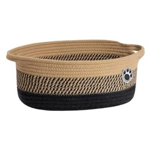 Dog Storage Bin, Baby Basket for Gifting, Wicker Storage Basket for Black-Brown - Picture 1 of 8