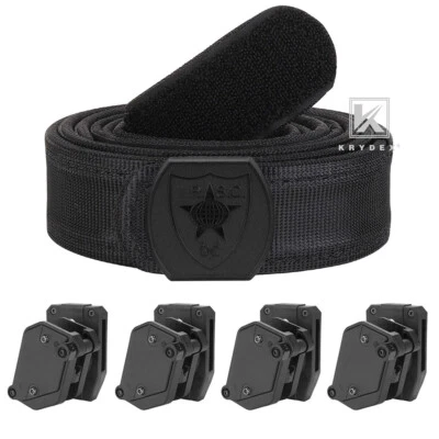 KRYDEX IPSC USPSA 3-Gun 4pc Pistol Magazine Holsters Mag Pouch and Shooting Belt