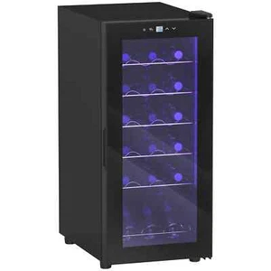 50L Undercounter Wine Cooler Fridge LED Digital Touch Temperature Control HOMCOM - Picture 1 of 8
