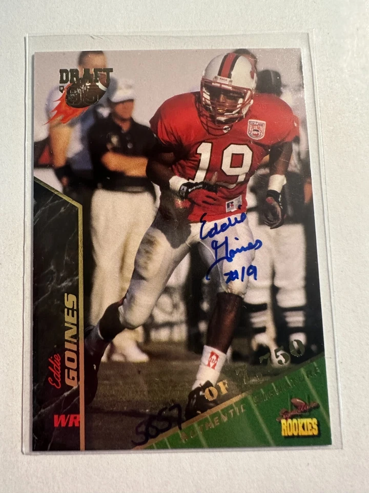K112,799 - 1995 Signature Rookies Autographs #32 Eddie Goines #/7750 Auto - Image 1 of 1