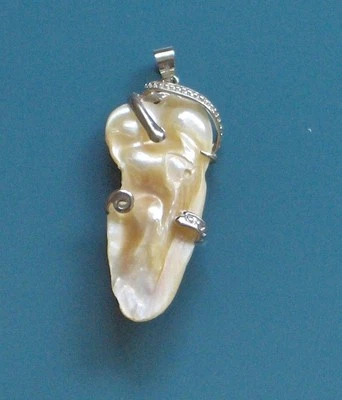 2 «НАТУРАЛЬНЫЙ АБАЛОНА 10K ЗОЛОТО ЗАПОЛНЕННОЕ, ПРЯМО ИЗ МОРЯ ПОДВЕСКА - Изображение 1 из 2