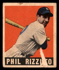 1948 Leaf Phil Rizzuto Rookie #11 Poor ST Baseball Card