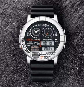 CITIZEN Quartz ANA-DIGI TEMP Analog-Digital Men's Watch JG0070-11E Japan - Picture 1 of 11