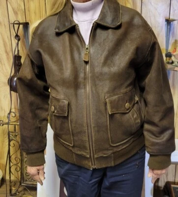 Chaqueta bomber de cuero Goodyear 1989 Foto 1 de 4