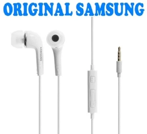 KIT PIETON ECOUTEUR SAMSUNG INTRA AURICULAIRE BLANC GALAXY S3 S4 S5 S6 ORIGINAL - Photo 1/1