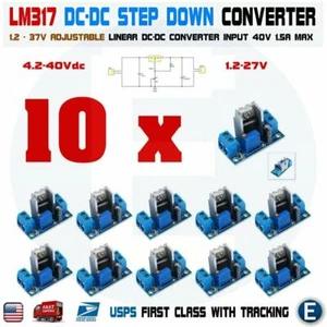 10pcs LM317 DC-DC Converter Adjustable Linear Regulator Step Down Circuit Board - Picture 1 of 10