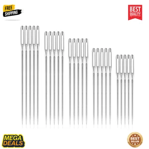 50 Stück Nähnadeln große Öse Handnähen, 5 Größen Sticknadeln - Bild 1 von 7