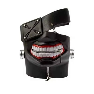 Ken Kaneki Mask Rubber Halloween Black Anime Cosplay Merch - Image 1 of 2