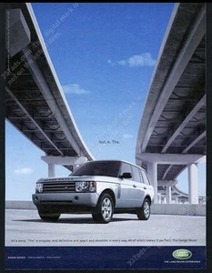 Range Rover 2004 SUV plateado foto Not A El anuncio impreso vintage - Imagen 1 de 7