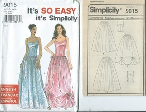 GONNA elegante modello cucito S 9015 Glamour TOP amore ROSE cucire taglie 6~16, NON TAGLIATA - Foto 1 di 1