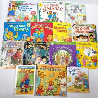 The Berenstain Bears Books Big Lot Kids Picture Book Vintage Classroom Library - Image 1 of 4
