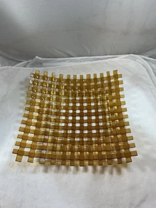 Glass Art Piece Gold - Picture 1 of 3