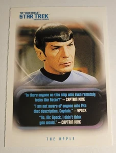 The Quotable Star Trek Original Series Card #108 Spock Kirk Apple Amok Time 2004 - Picture 1 of 4