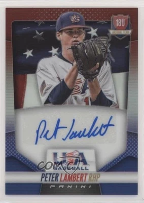 2014 Panini USA Baseball Box Set 18U National Team /25 Peter Lambert #40 Auto - Image 1 of 2