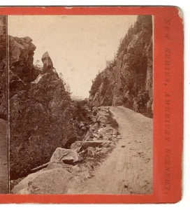 New Hampshire SV - Crawford House Hotel Crawford Notch Trail Pass Reisebus - um 1870 - Bild 1 von 3