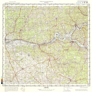 Russische sowjetische Militär topographische Karte - LALIND (Frankreich), REPRINT - Bild 1 von 6