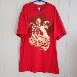 Hanson Around The World Tour Herren T-Shirt Medium Rot Kurzarm - Bild 1 von 4