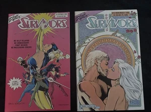 SURVIVORS #1 & 2, NM-, Steve Woron, Prelude Graphics 1986(C006) - Picture 1 of 4