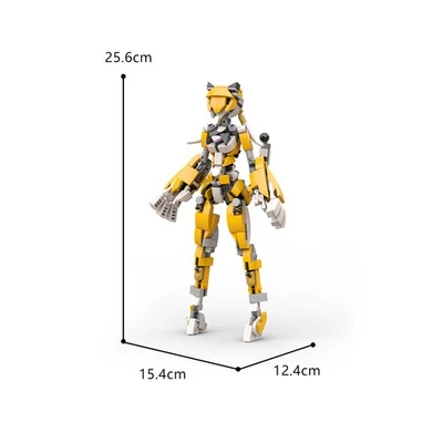 Compatible Robot Girl Tiger Girl Mech Model with Movable Joints 314 - Image 1 of 4