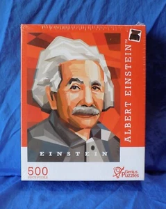 ALBERT EINSTEIN Genius Puzzles 500 Piece Puzzle artwork by Mark Marturello 2021 - Picture 1 of 4