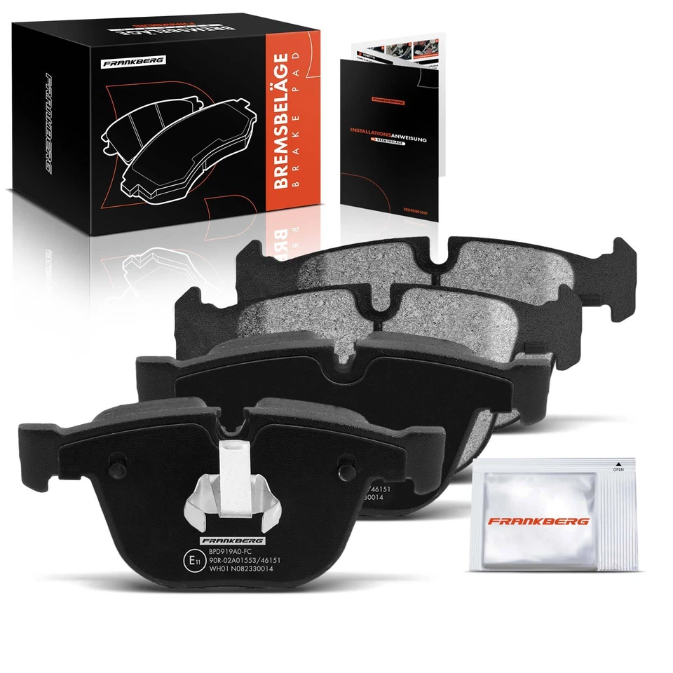 Brake Pads Set Rear for BMW 3 5 6 7 Series X5 X6 E90 E92 E60 E61 E63 34212413050 - Image 1 of 4