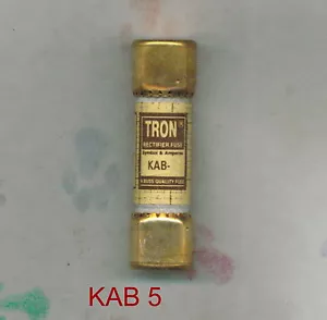 TRON KAB5 SICHERUNG KAB 5 BUSSMANN 250 VOLT 5 AMP - Bild 1 von 2