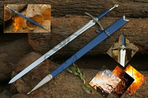 Chivalry Ring Medieval Knight Warrior's Arming Sword w/ Scabbard-CUSTOM ENGRAVED - Picture 1 of 5