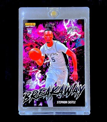 STEPHON CASTLE RARE COLOR EXPLOSION ROOKIE SP Insert RC Panini 2024-25 - SPURS - Image 1 of 4