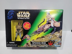 Star Wars Power of the Force Speeder Bike w/ Leia (Kenner, 1997) New in Box - Picture 1 of 8