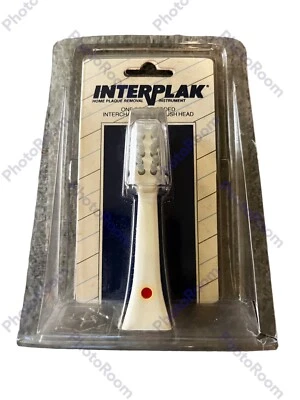 Vtg 1991 INTERPLAK Color-Coded Interchangeable brush head RB-1, New , Sealed - Image 1 of 3