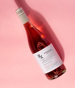 2x Prescription Label Rose Wine Label Funny Wine Bottle Sticker Novelty Gift - Picture 1 of 4
