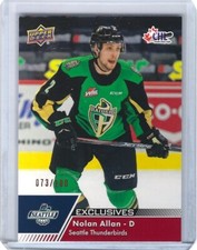 2022-23 Upper Deck CHL Exclusives #57 Nolan Allan 073/100